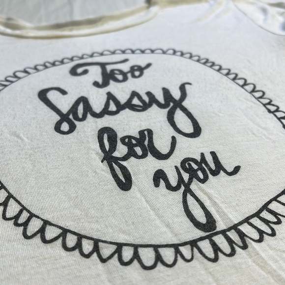 too sassy for you brandy melville graphic tee - Picture 5 of 7